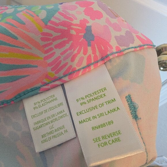 Lilly Pulitzer  Luxletic 5" Nakia Multi Splendor In The Sand Shorts | 8  UPF 50+ - Picture 11 of 12